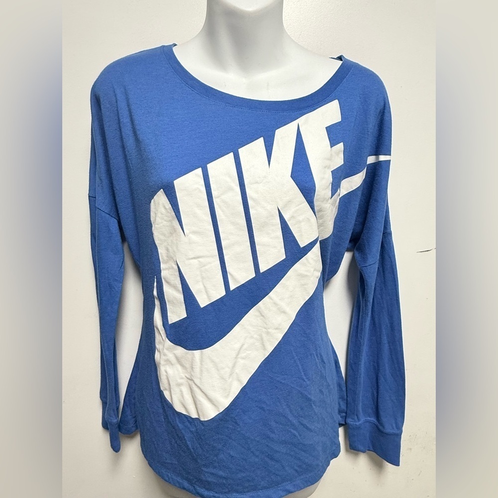 Nike Women's Blue Long Sleeve Top Size M - Picture 3 of 6